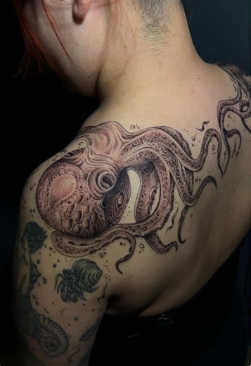 Diseño realizado en freehand 🔥✍🏻 Pulpo 🐙 y calamar 🦑 Blackwork✨🫶🏻 Diseños únicos y originales no busques mas aca lo vas a encontrar 👇🏻📲 Cotizaciones y agenda 📔 WhatsApp 3203294657 #bogotattoo #tattoo #tattoocolombia #tatuadorcolombiano🇨🇴 #arte