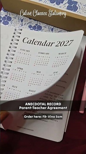 Anecdotal Record Parent-Teacher Agreement by Calvin Classics Stationery