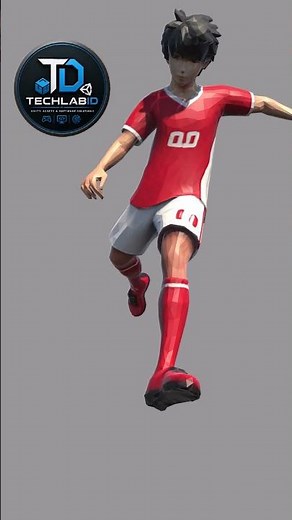 FREE 3D Soccer Player Strike⚽ | World Cup 2026 Inspired Character | FBX GLB OBJ #unity3d #indiegame