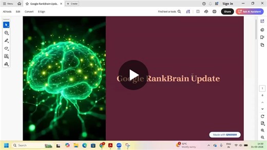 🚀 Google RankBrain Update – The Smart AI Behind Search Results Did you know that Google doesn’t just match keywords anymore? It actually understands what users are searching for. That intelligence… | vara lakshmi