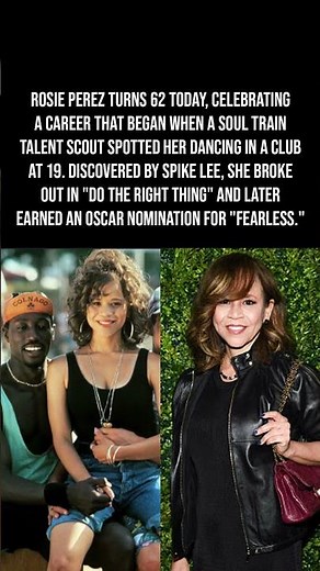 Rosie Perez Turns 62, From Soul Train Dancer To Hollywood Icon 🎂🎬✨