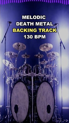 Melodic Death Metal Drum Backing Track 130 BPM 🔥 Heavy Melodic Groove #guitar #drums #heavymetal