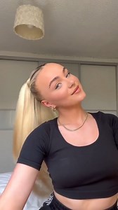 Sleek long pony in minutes ✨ Are you tired of struggling to create the perfect ponytail? Our clip in ponytails allow you to easily add volume and length instantly for the perfect pony every time! | Cliphair Extensions