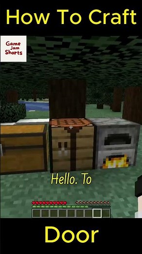 How To Craft Door #minecraft #shorts