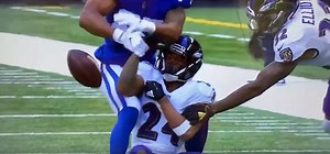 Marcus Peters Seemingly Gifted An Interception After Ball Knocked Out of His Hands (VIDEO)