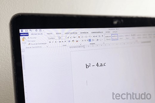 Como colocar número elevado (potência) no Word