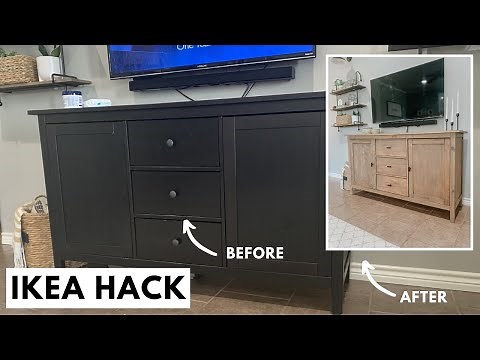 DIY EXTREME IKEA HACK | HOW TO UPDATE FURNITURE WITH NEW HARDWARE | HEMNES IKEA FURNITURE