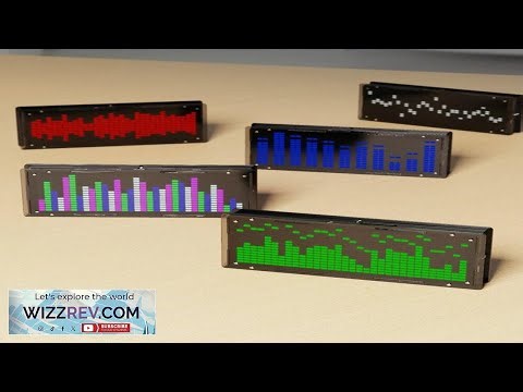 DIY LED Music Spectrum Display Kit 16x32 Rhythm Lights Clock Temperature 8