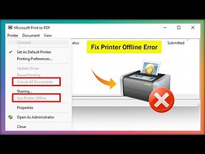 How to Fix Canon Printer Offline Error in Windows 11