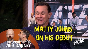 91K views · 933 reactions | Matty Johns chats about his debut, his famous ouse trap move and also an interesting interview with his team mate Anthony Quinn. May 2019 on Fox League 502 | The Professor and Barney | Facebook
