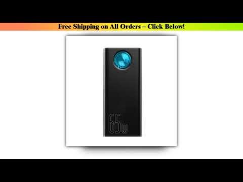Baseus 65W Power Bank 30000mAh PD Quick Charge FCP SCP Powerbank Portable External Charger For