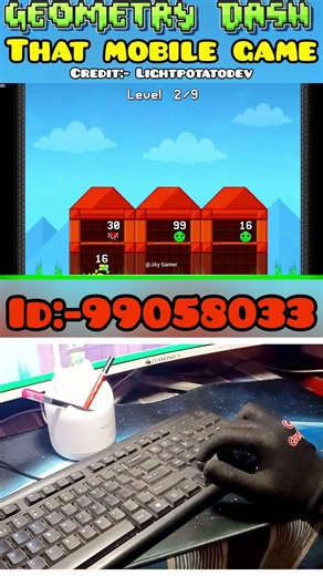 THAT MOBILE GAME IN Geometry Dash #gddemonlevel #geometrydashchallenge