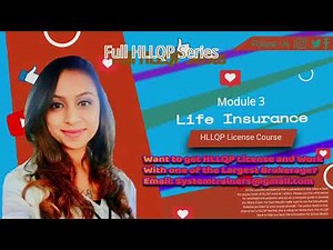HLLQP LIFE INSURANCE |Segment 4|: Universal Life Insurance |Full HLLQP Life Insurance Course