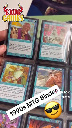 Look at this fun 1990s binder of Magic Cards with us! #MTG #magicthegathering #Urza block binder! #pei #charlottetown #princeedwardisland #magiccards