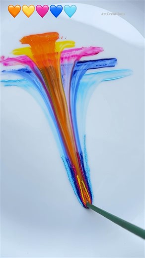 🧡💛🩷💙🩵 satisfying #satisfying #creative #craft #diy #painting #shorts #threadart #art #ytshorts