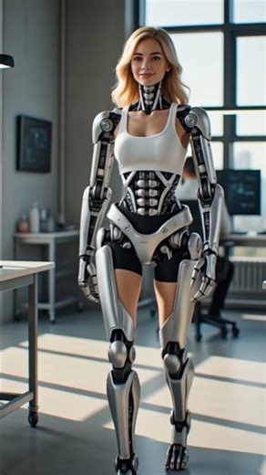 🤖🚶‍♀️ A Robot Woman Walking Like a Human — The Future Is Already Here! 😲✨ #AI #futurelife