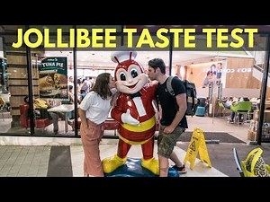 JOLLIBEE TASTE TEST - FOREIGNERS TRYING JOLLIBEE FOR FIRST TIME - JOLLIBEE VS. MCDONALDS