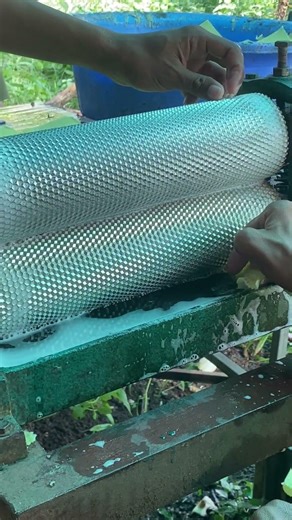 Grinding wax to make beeswax