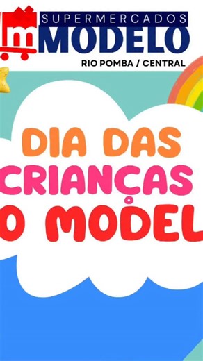 Supermercados Modelo on Instagram: "🎈 Dia das Crianças no Modelo! 🎉 Porque no Supermercado Modelo, o que a gente mais gosta é ver a felicidade brilhar no rosto de cada criança! 🌟💛 #DiaDasCrianças #SupermercadoModelo #AlegriaQueContagia #FamíliaModelo"