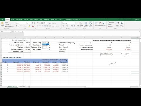 Build the most accurate Loan Amortisation table in Excel WITHOUT using PMT, PPMT or IPMT functions