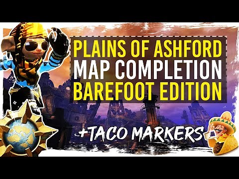 Guild Wars 2 - Plains of Ashford Map Completion with TacO Markers