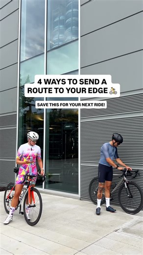 @garmincycling on Instagram: "Four ways to send a route to your Edge. Which one is your go to? #garminambassador"