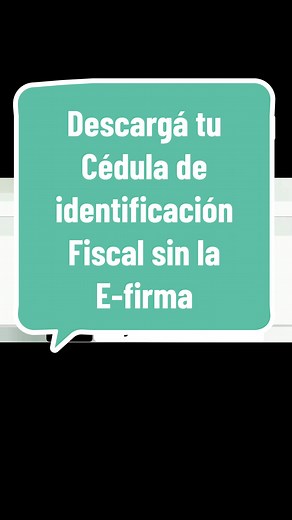 Descarga tu Cédula de Identificación Fiscal fácilmente