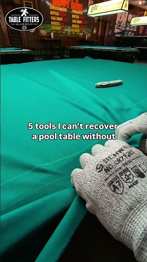 5 tools I can't recover a pool table without #billiards