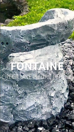 FAIRE UNE FONTAINE DE JARDIN EN PIERRE AMÉNAGEMENT EXTÉRIEUR #diy #jardin #fontaine #garden