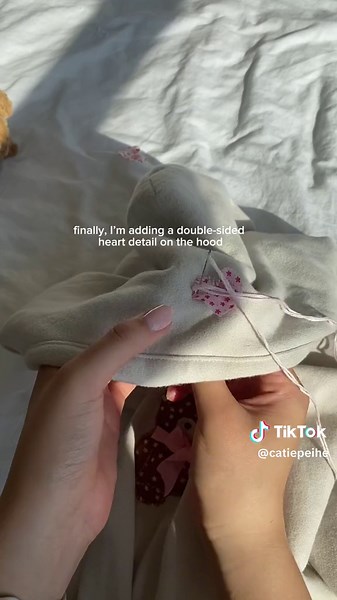 DIY Teddy Bear Patchwork Hoodie Crafting Tutorial