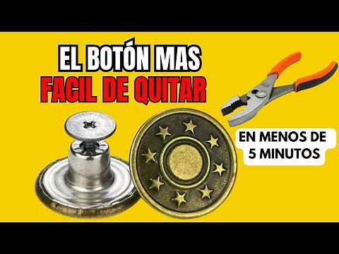 la manera más fácil de QUITAR BOTONES para JEANS