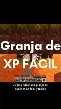 Como hacer una granja de XP FÁCIL#minecrafttutorial #minecraft #minecrafttipsandtricks