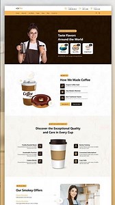 ☕ Create A Responsive Coffee Website in HTML CSS & JavaScript | Step-By-Step Tutorial #coffeewebsite