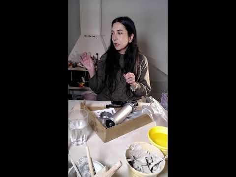 Trying clay hand extruder "Mud Stick Extruder"