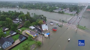 Aerial view of the flooding in Texas | The Weather Channel