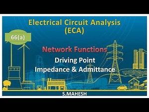 ECA: Lec-66(a): Driving Point Impedance & Admittance