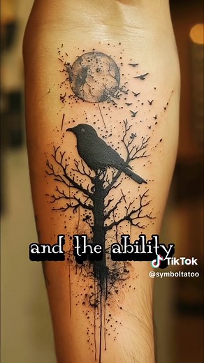 #tattoo #raven #symbol | raven tattoo