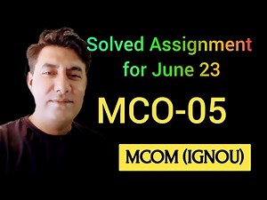 #MCO-05 Solved Assignment #Accounting for Managerial Decision