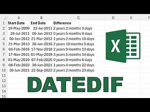 How to get the difference between two dates in excel