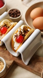 When banana split meets Pancake Day 🍌🥞 Happy Pancake Day to all who take part! For me the OG Pancake Day pancakes will always be crepes with lemon and sugar and for some reason this is the only day of the year I have them! But my children will not settle for simplicity so these Banana Split Pancake Tacos are such a fun, easy twist on a retro favourite - perfect for weekend brunch or assembling round the table together. Just make your favourite pancakes (or keep it easy - I used the BBC Good Fo