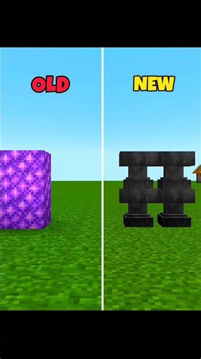 minecraft old vs new.