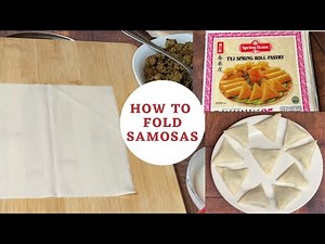 How To Fold SAMOSAS With Spring Roll Pastry | Easy Samosa Folding Technique | Ramadan Prep