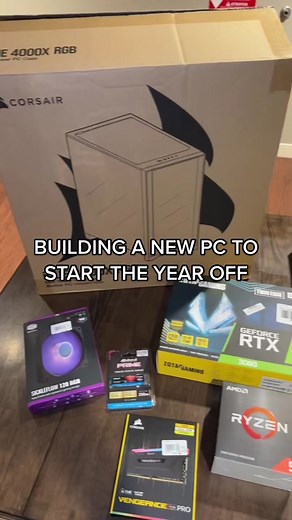 Building my new computer 2023 #fyp #thankyou #gamingsetup #gamingpc #gamingpcbuild #rtx3060 #raytracing #ryzengaming #microcenter