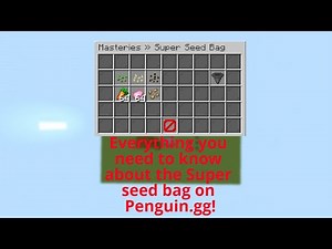 Everything you need to know about the Super seed bag on Penguin.gg! | S2 ep.8 | SB737's MC Server
