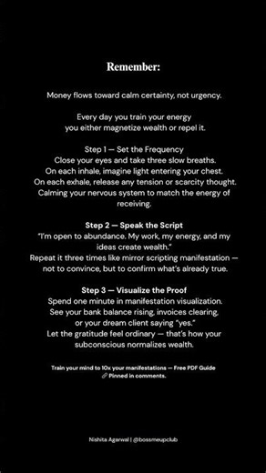 3-Step Method to Attract Money Fast | Mirror Scripting for Abundance Manifestation