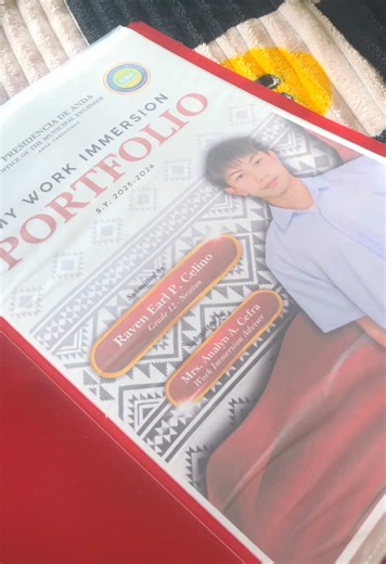 RED WORK IMMERSION PORTFOLIO TEMPLATE! ❤️ #xyzabc #studytok #education #template #fyp