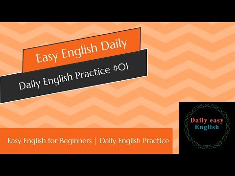 Easy English for Beginners | Daily English Practice #01