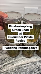 43K views · 352 reactions | Here’s a simple pickle recipe for those who are interested in making their own pickles. #pickles #greenbeans #cucumbers #preservation #canning #preserving #homemade #homemade #homemadepickles #filipinainalaska #viralreels #usareels #homecanning #Alaska #alaskalife #countryliving #countrylife #gulayislife #plantita #gardentotable #farmtotable #diy #food #buhayalaska | Filipina Nurse in Alaska CrevistonCreations | Facebook