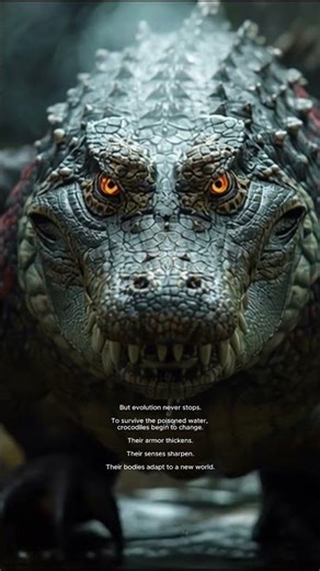 What Crocodiles Could Become After 10,000 Years #Crocodile #FutureEvolution #AIAnimals