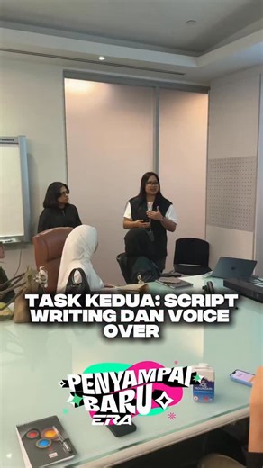 Task kedua untuk Top 12 Penyampai Baru ERA harini, diaorang kena buat script writing dan juga voice over. Goodluck korang untuk task harini! #sharERA #PenyampaiBaruERA | ERA (Malaysia)